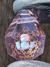 Load image into Gallery viewer, glass persephone sacred geometry pendant
