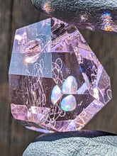 Load image into Gallery viewer, glass persephone sacred geometry pendant