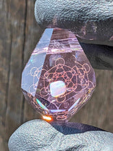 Load image into Gallery viewer, glass persephone sacred geometry pendant