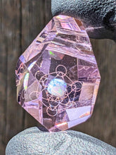 Load image into Gallery viewer, glass persephone sacred geometry pendant
