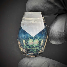 Load image into Gallery viewer, fully faceted cfl glass pendant
