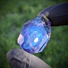 Load image into Gallery viewer, fully faceted cfl glass pendant