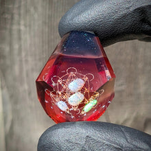 Load image into Gallery viewer, red mini faceted pendant