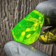 Load image into Gallery viewer, faceted all green uv glass pendant