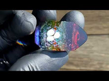 Load and play video in Gallery viewer, faceted rainbow glass pendant with metatrons cube
