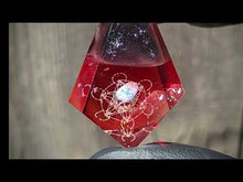 Load and play video in Gallery viewer, red mini faceted pendant