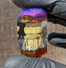 Load image into Gallery viewer, green glass mushroom cluster pendant