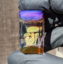 Load image into Gallery viewer, green glass mushroom cluster pendant