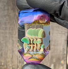 Load image into Gallery viewer, glass mushrooms pendant