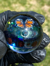Load image into Gallery viewer, sri yantra butterfly and opals marble