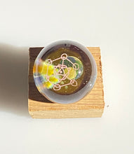 Load image into Gallery viewer, earthly planet with sacred geometry marble