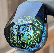 Load image into Gallery viewer, geometrical patterns with star, moon & triangle opals