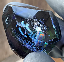 Load image into Gallery viewer, geometrical patterns with star, moon & triangle opals