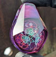 Load image into Gallery viewer, circular metatrons with star, moon & alien head shaped opals