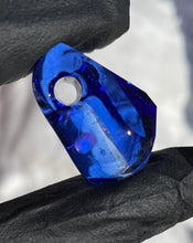 Load image into Gallery viewer, metatrons cube encased in blue glass pendant