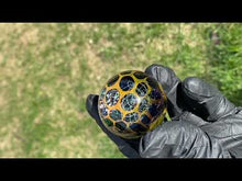 Load and play video in Gallery viewer, geometrical images golden honeycomb sphere