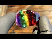 Load and play video in Gallery viewer, rainbow glass geometrical patterns with skull opal