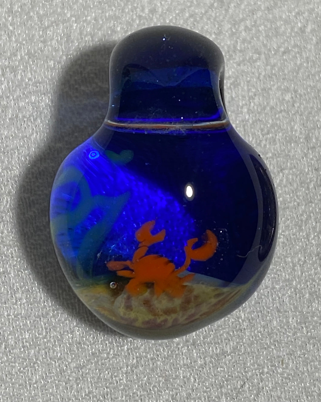 mini crab in sea pendant