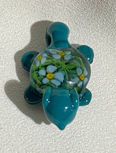 Load image into Gallery viewer, forget me not turtle pendant
