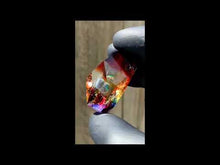 Load and play video in Gallery viewer, fully faceted double layer metatrons cubes rainbow color fade pendant
