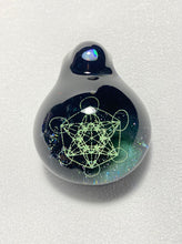 Load image into Gallery viewer, geometric pattern glass pendant
