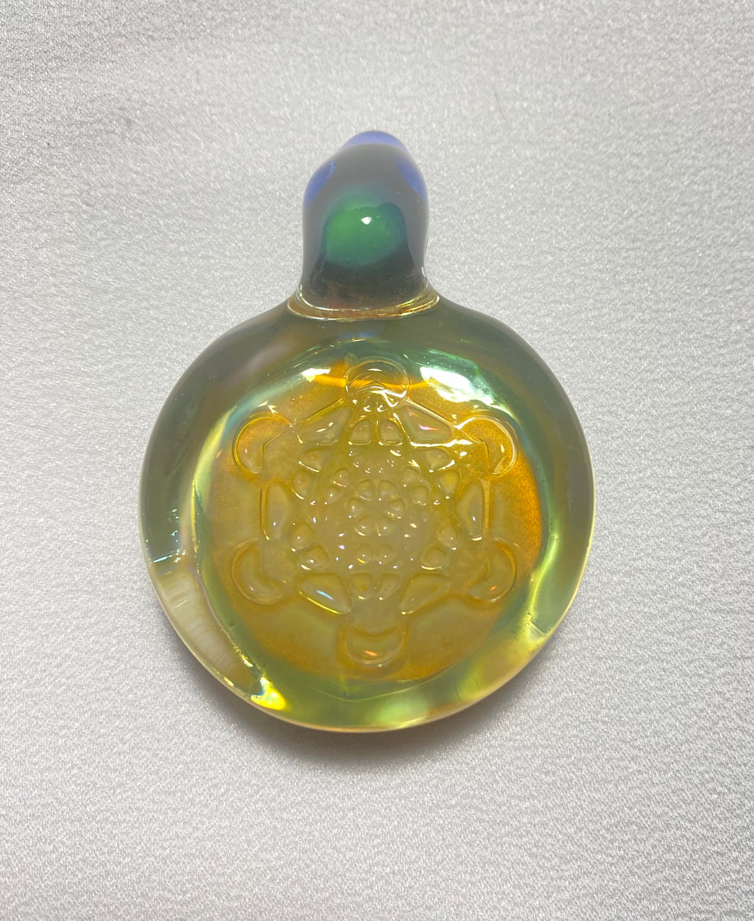 golden metatrons cube pendant