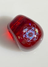 Load image into Gallery viewer, red glass sacred geometry pendant
