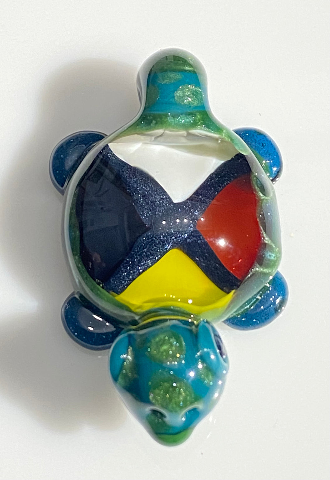 medicine wheel turtle pendant