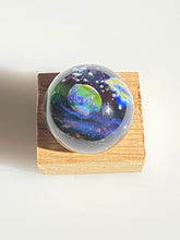 Load image into Gallery viewer, earthly planet with sacred geometry marble
