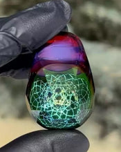 Load image into Gallery viewer, glass sacred geometry pendant
